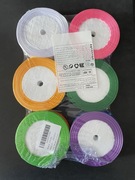 Satynowa wstążka prezentowa, 12 kolorów, 10 mm x 22 