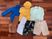 Zestaw ubrań dla chłopca spodnie bluzy spodenki 5-10-15 H&M 7 szt. rozm.122