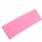 Nuty na pięciolini, forma silikonowa, dekupaż