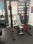 Domowa siłownia klatka , jammer arms , half rack , ławka regulowana