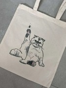 Torba tote bag TAYLOR SWIFT beige pink bawełna cotton bawełniana