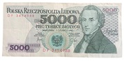 Polska 5000 złotych 1982 rok seria DP