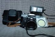 Aparat ZENIT E + obiektyw Auto Universar 125mm + więcej