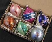 Bombki choinkowe cytrynki bańki retro ozdoby na choinkę vintage prl