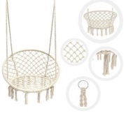 Huśtawka Bocianie Gniazdo wiszącą beżowa