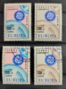 Europa CEPT/Turcja. 130+10, 100+10. Czyste i kasowane. 1967 r