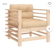 Poduszki ogrodowe na fotel, krzesło 2 szt