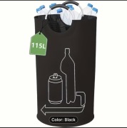 Kosz / torba na butelki zwrotne 115L – składany, duży, wygodny 