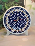 Zegar ścienny cichy ceramiczny 27,5 cm ceramika Bolesławiec Z.C.B.