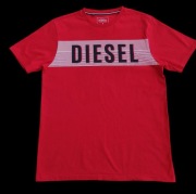 Diesel  t-shirt oryginalna  czerwona koszulka rozmiar  M