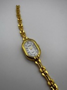 Zegarek Damski CHISTE Złoty Elegancki Bransoleta Quartz Masa Perłowa Retro