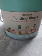 Little Dutch zestaw drewnianych klocków 50 el. Little Farm FSC 2+