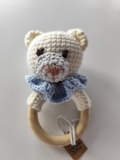 Grzechotka miś handmade 