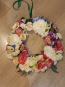 Wianek na drzwi wiosenny Hand Made Rękodzieło