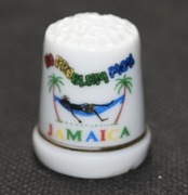 Naparstek Kolekcjonerski Porcelanowy Jamajka