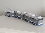 Model kartonowy komunikacja trolejbus Hess kiepe Gggt-N2C. zabawka autobus