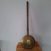 Stara mosiężna szkandela, podgrzewacz,termofor 