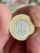 2 zł destrukt awers i rewers 2020r.
