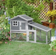 Domek klatka dla małych zwierząt gryzoni królików świnki morskiej drewniany