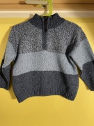 Sweter w paski rozsuwany 98