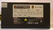 Zasilacz Bandit Power XH-490 650W ATX 80 plus 100% SPRAWNY