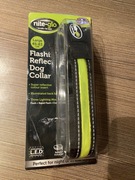 Świecąca obroża led dla psa na baterie rozmiar L 45-63 cm