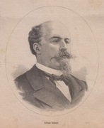 Juliusz Kossak - 1880r. - portret, drzeworyt