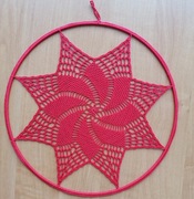 ŁAPACZ SNÓW SERWETKA ZAWIESZKA SZYDEŁKOWA 30CM 