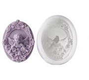 ANIOŁEK forma silikonowa 9.5*7.6*3.3 do Świec Mydła Wosku Gipsu Odlewów 