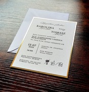 Zaproszenie na ślub z ramką