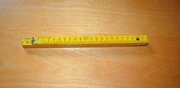 Miarka składana metrówka drewniana ZPD Mieszkowice PRL