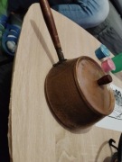 Stojak z podgrzewaczem na naftę + miedziany garnuszek