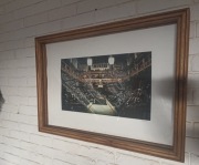 Banksy litografia z certyfikatem w dębowej ramie