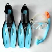 Snorkeling zestaw maska fajka płetwy dla dzieci 32/34