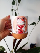 Kubek Maneki Neko Różowy 300ml