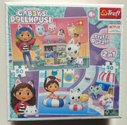 Puzzle 2w1 koci domek Gabby