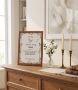 Plakat prezent na Pierwszą Komunię Świętą a4 z ramką 