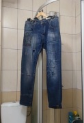 Spodnie jeansowe XL Desigual 34 męskie y2k eleganckie 00s 10s z szelkami dż