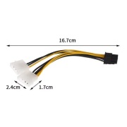 Zasilanie 8pin dla GPU grafiki ze złączy Molex, adapter zasilania PCIE GPU 