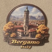 Magnes na lodówkę BERGAMO Italy Włochy(40)