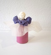 Flower Box. Kwiaty z wosku sojowego. Prezent na urodziny, Dzień Matki