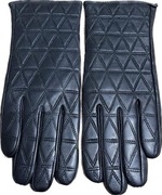 Rękawiczki damskie ze skóry naturalnej z kaszmirem