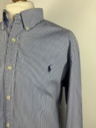 Ralph Lauren Koszula Męska w Paski Button-Down Bawełna XXL 44 BDB