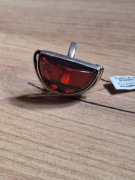 Masywny Srebrny Pierścionek 925 z Bursztynem Wiśniowym Gdańsk 9.70g  r.18