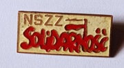 NSZZ SOLIDARNOSC oznaka z epoki