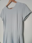 SUKIENKA DAMSKA r.40 niebieska błękitna z kieszeniami krótki rękaw RESERVED