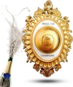 TOPANBIETER 999 dzwonek do szampana dekoracja ścienna, pomysł na prezent