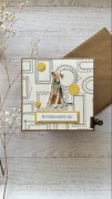 Kartka z psem, terier, urodzinowa, HANDMADE
