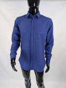 Ben Sherman męska koszula vintage kobaltowa, niebieska, M, bawełna