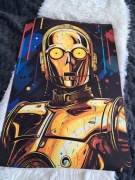 Nowy plakat na płótnie 40x60cm z filmu Gwiezdne Wojny Star Wars 